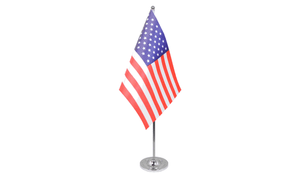 USA (United States) Satin Table Flag